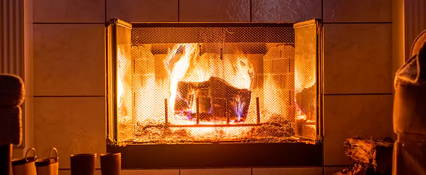 Mendota Hearth Landscape Fireplace Installation in Lauderhill, Florida